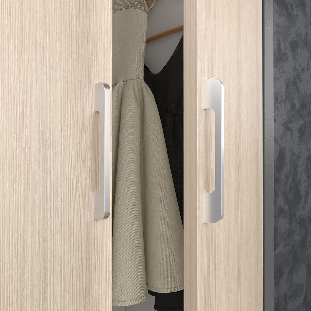 Solid Aluminum Cabinet Handles Modern Silver 45 Pack C36715