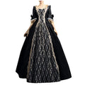 Women Renaissance Costume Medieval Dress Maxi Dresses Fashion Lace up Dress Vintage Half sleeve Party Dress