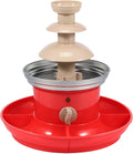 Electric Chocolate Fountain with Removal Serving Tray 3 Layer Chocolate Fountain Machine Stainless Steel Chocolate Fondue Fountain Fun Chocolate Melting Fountain 17oz Capacity for Fruits Part