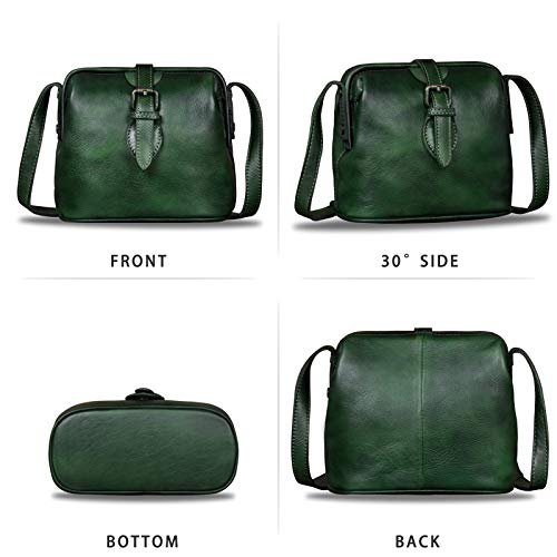 Vintage Genuine Leather Crossbody Bag for Women P4785