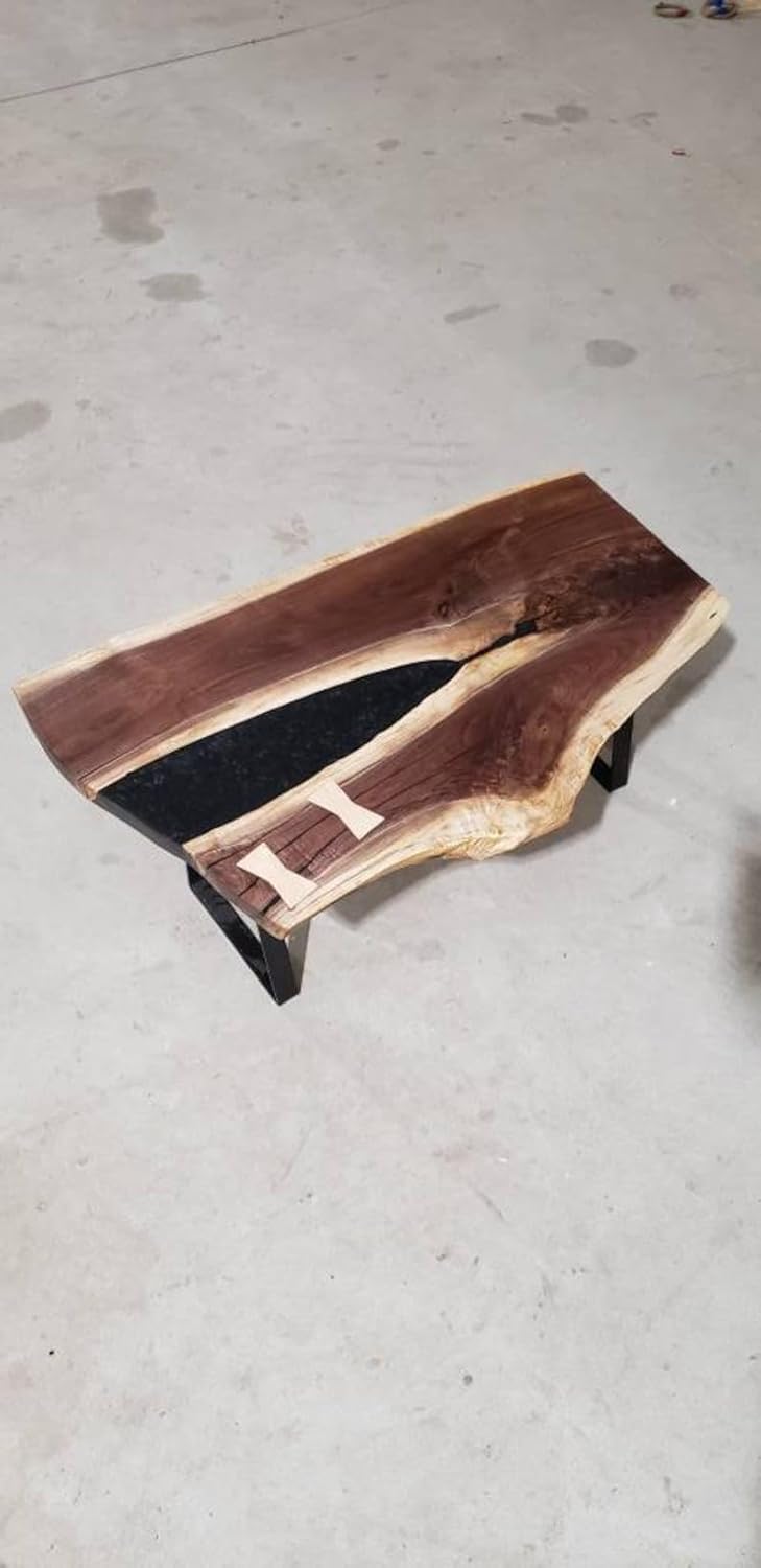 Walnut Epoxy Coffee Table with Tree Fork Design M819