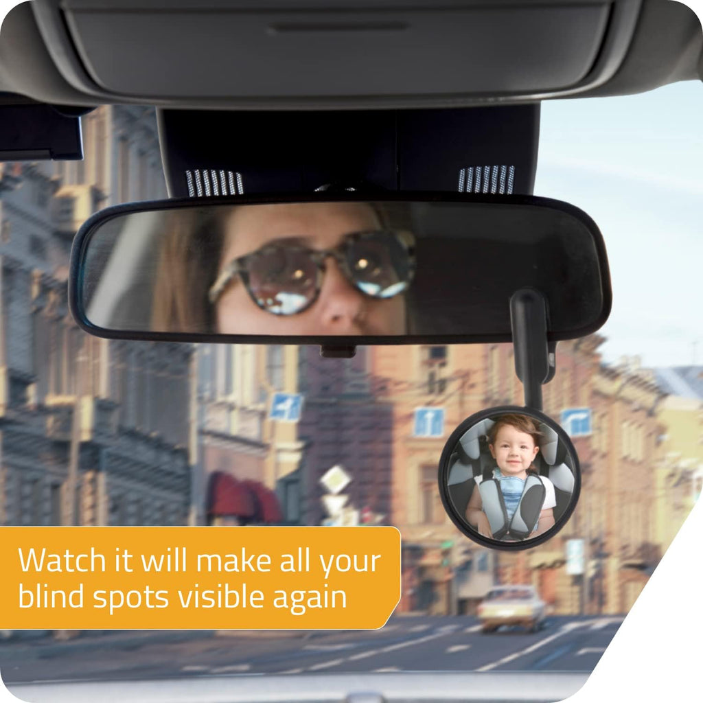 Peleg Design Watch-It Monitor Mirror Clip On Convex Safety Mirror Q78218