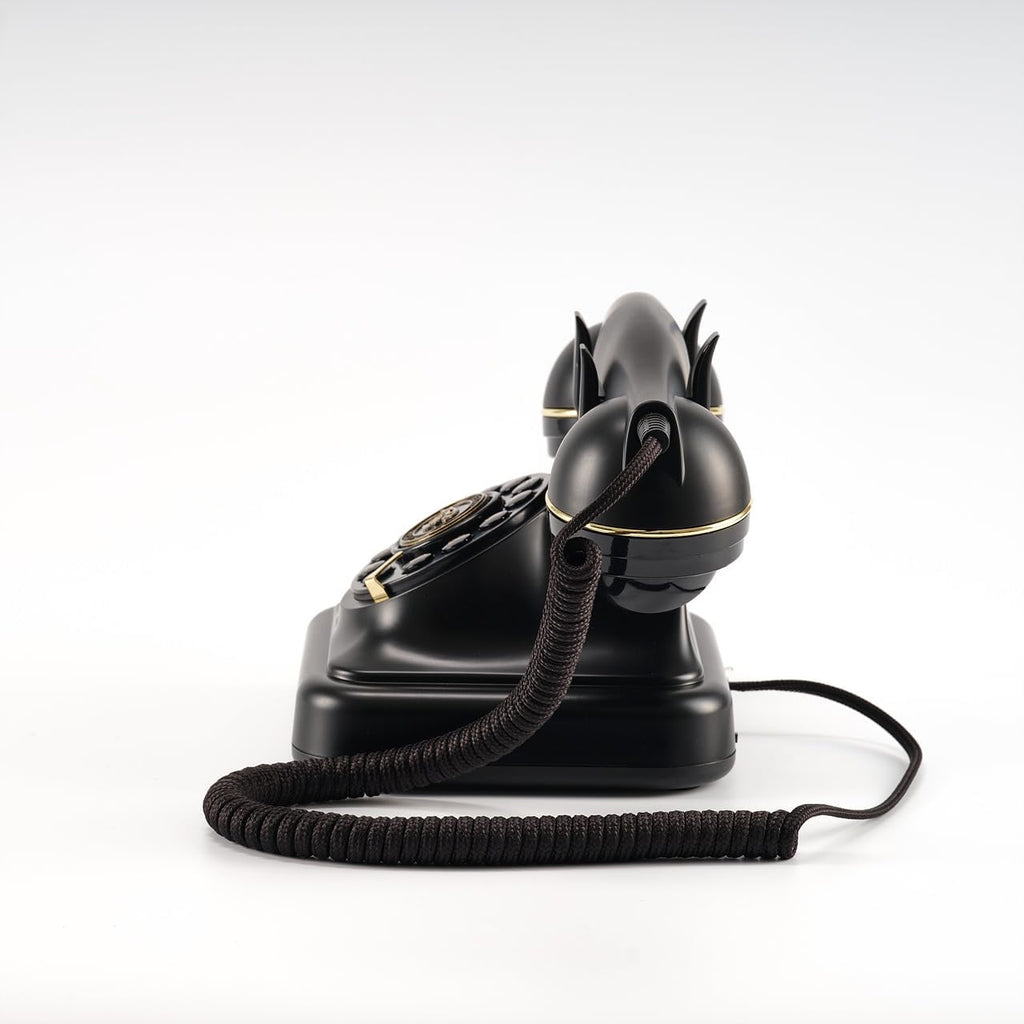 Sung CHY Retro Landline Telephone with Ringer Control, Redial, Black T836