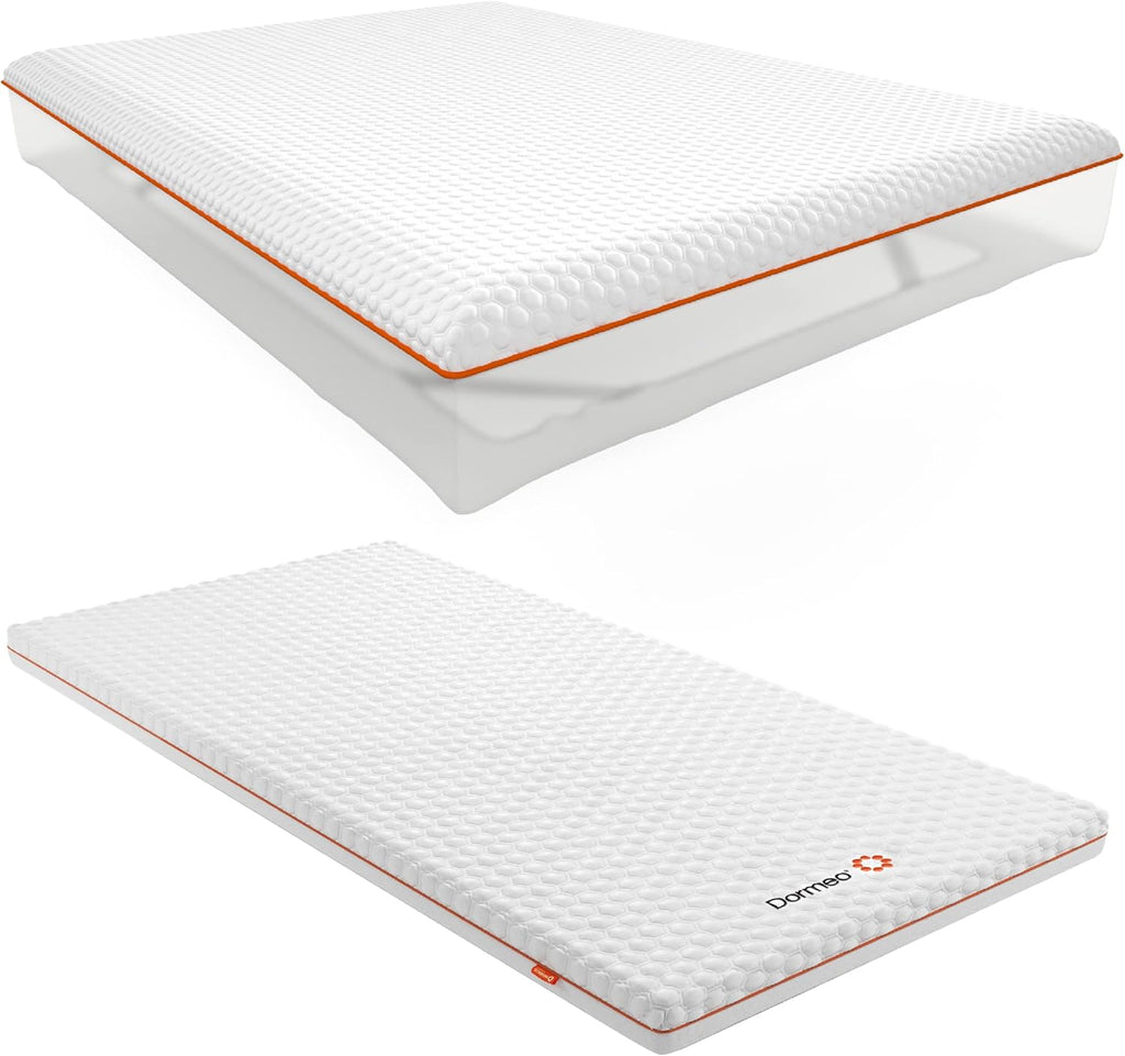 Dormeo Queen Size Mattress Topper and Premium Waterproof Mattress Protector Bundle