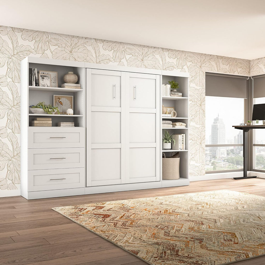 BESTAR Pur Murphy Wall Bed, Full, White B2363