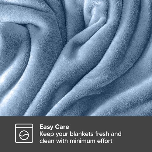 Bare Home Fleece Blanket Twin/Twin XL Emerald Microplush I32439