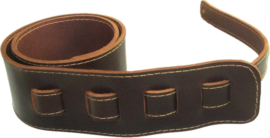 Zelikovitz Mahogany Handmade Adjustable Guitar Strap Full Grain Buffalo Leather V960