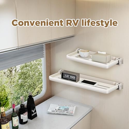 RV Aluminum Foldable Shelf Wall-Mounted 16 inch U524681