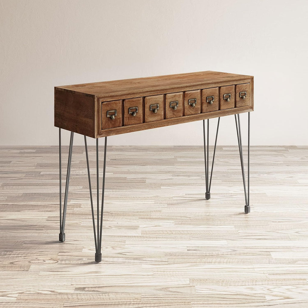 Jofran Inc. American Vintage Solid Wood Console Table with Apothecary Drawers V71806