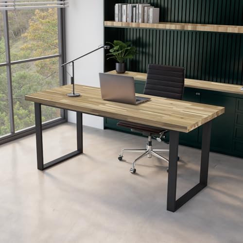 Acacia Butcher Block Table Top 4ft L x 30in, Unfinished Solid Wood R92287