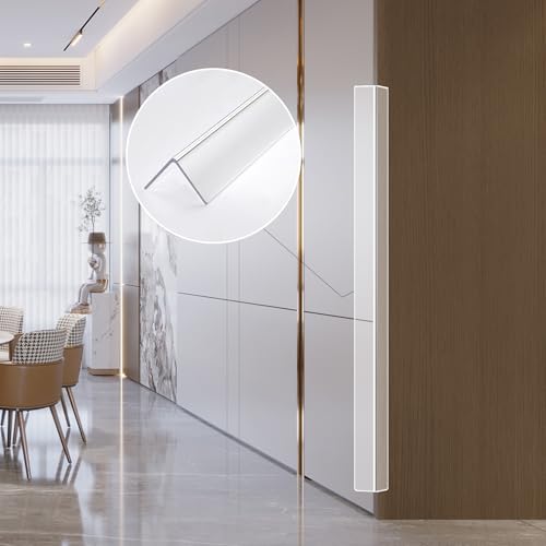 Gaahing 4 Pack Clear Corner Guards, Self-Adhesive L-Shaped Wall Edge Protector O469