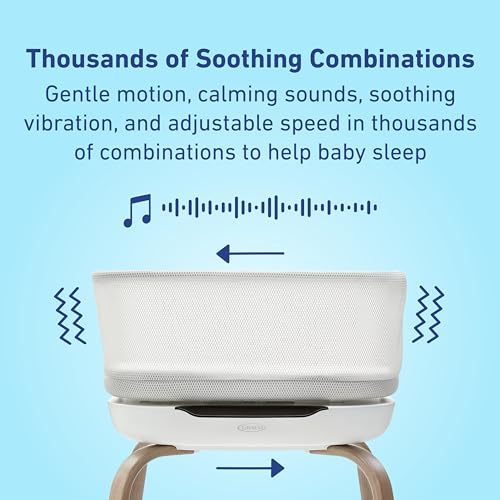 Graco SmartSense Soothing Baby Bassinet for Newborns to 6 Months A582041