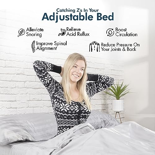 SF Adjustable Bed Frame with Mattress Included Massage Queen C515704