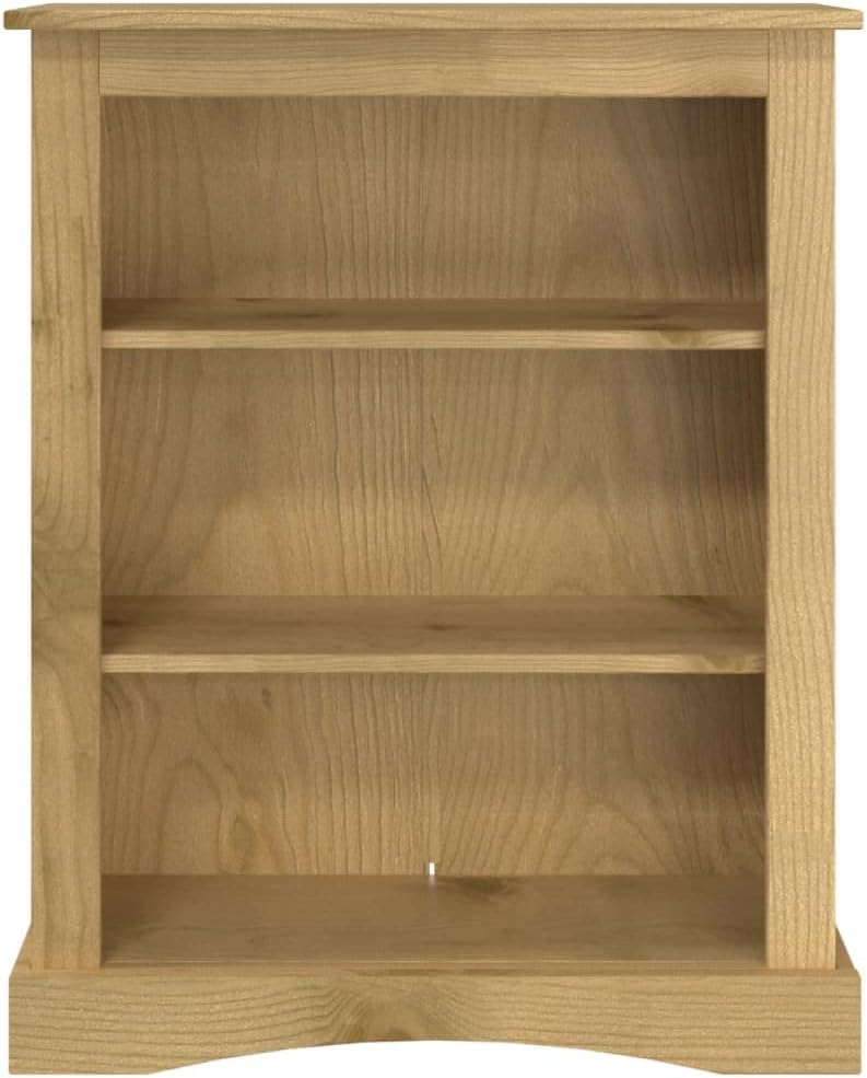 3-Tier Bookcase Office Furniture Bookshelf for Bedroom Mexican Pine Corona Z8369