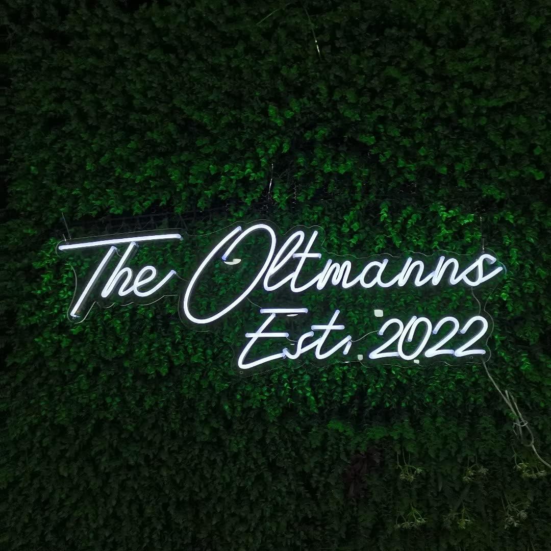 Custom Neon Signs Personalized LED Neon Lights for Name Wedding Studio Wall Decor I30581