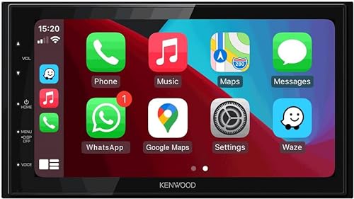Kenwood DDX26BT Double DIN SiriusXM Ready Bluetooth In-Dash DVD/CD/AM/FM Car Stereo Receiver w/ 6.2" Touchscreen