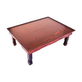 Folding Legs Korean Table Living Room Tea Table Traditional Style Asian Antique Furniture Low Dining Wood Table (45x33x21cm), Brown