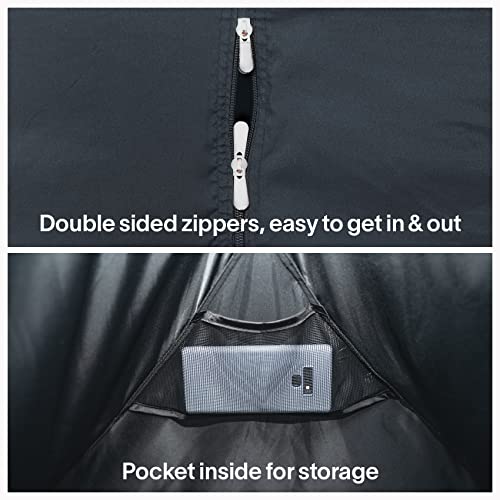 EighteenTek Bed Canopy Privacy Tent for Office Sleeping, Portable Pop Up, Grey I663765