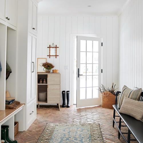 Storage Cabinet with 4 Doors and 3 Open Shelves E850554