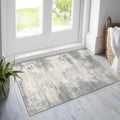 Thin Door Mats for Inside Entry，1/10 Front Door Mats for Entrance，Indoor，Outdoor，Bathroom，Garage and Garden，Absorbent Non-Slip Low Profile Easy Clean Rubber Floor Mat 47'' x 31'' Distressed