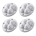 4-Pack Rotating Caster Wheels for Household Items, Black