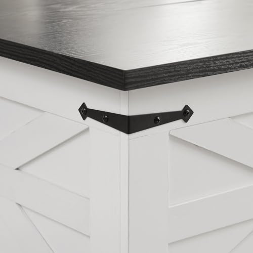 Goujxcy Farmhouse Lift Top Coffee Table with Hidden Storage V33587