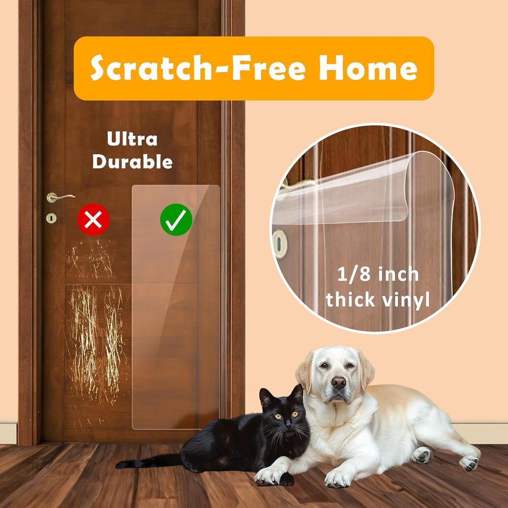 Heavy Duty Door Protector from Dog Scratching, PVC Anti Scratch Furniture Protector, 2-Pack 40" x 16" E61716