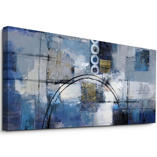 yiijeah Large Abstract Canvas Wall Art Giclee Print Decor for Living Room Bedroom Abstract Picture White Gray Artwork Moder Home Office Decoration 30x60