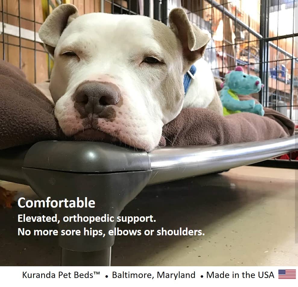 Kuranda Chewproof Dog Bed Walnut PVC 50" x 36" G3449