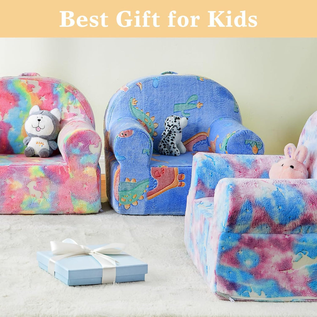 Glow in The Dark Dinosaur Toddler Sherpa Chair E125064
