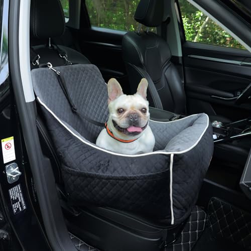 Dog Car Seat for Small Dogs, Detachable & Washable Booster Seat, Black V12269