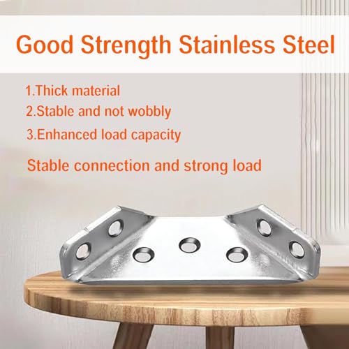 20Pack Furniture Corner Braces Connector with Screws and Screwdriver O297