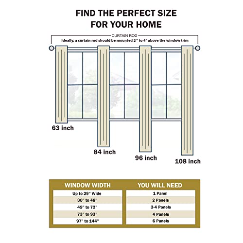 Zuri Collection Blackout Curtains, Set of 2 Panels, 42" x 84", Navy Blue L872833