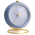 AYRELY® Battery Operated Desk Alarm Clock with Light,Silent No Ticking,Small Table Clock for Bedside/Bedroom/Living Room/Office/Travel/Kids/Room Decor Aesthetic Vintage(Cream)