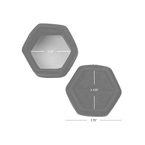 Koyal Wholesale Hexagon Velvet Wedding Ring Box, 1 Slot, Lilac Z195800