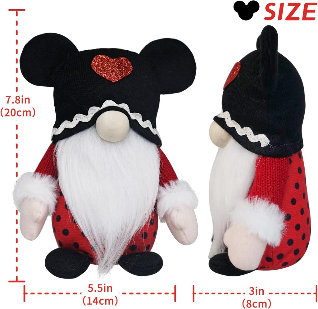 Valentine Mouse Gnomes Plush Scandinavian Tomte Elf Doll Decor R2311