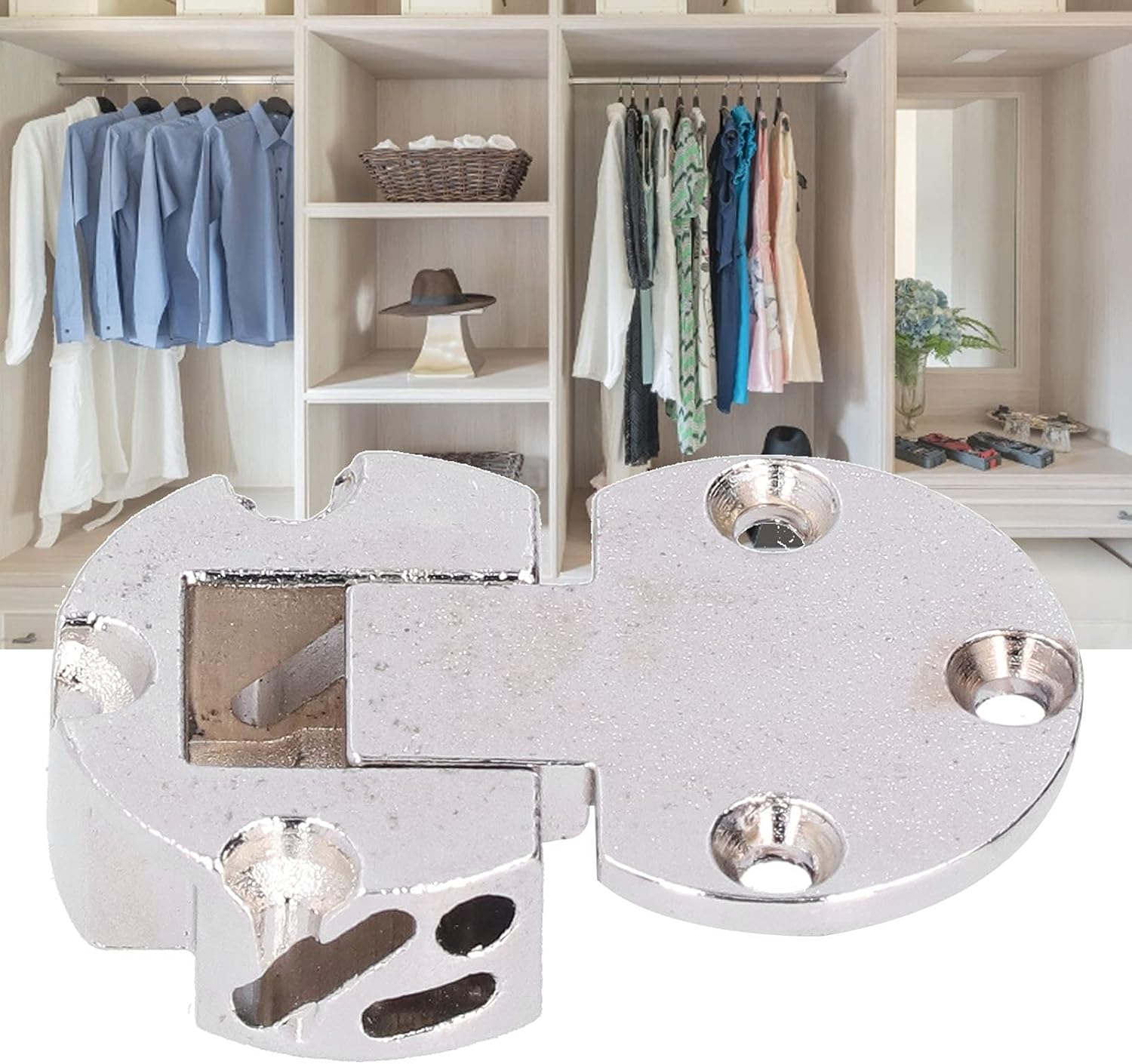 90Degree Zinc Alloy Flap Hinge for Wardrobe Folding Support E411068