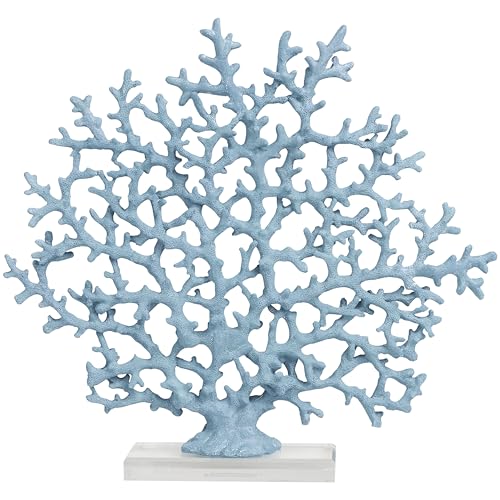 Deco 79 Aluminum Coral Decorative Sculpture, Silver P444
