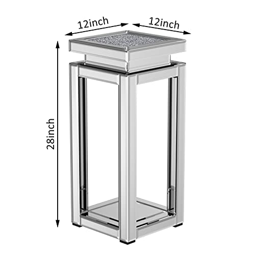 ENENE Mirrored End Table Crushed Diamond Coffee Table A67084