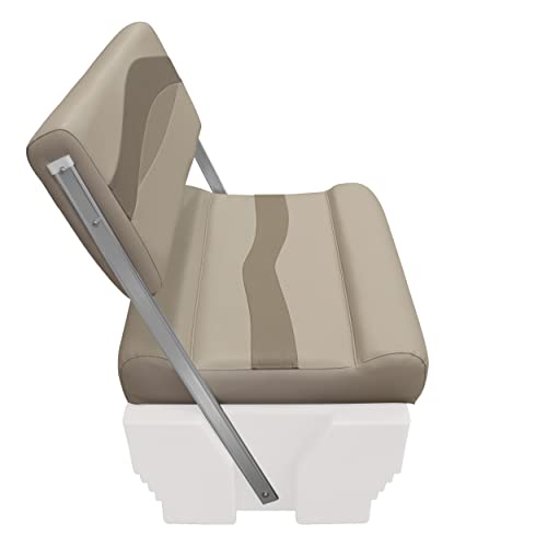 Wise Premier Series Pontoon Flip-Flop Seat Cushion Set, Stone/Mocha Java/Khaki G9866