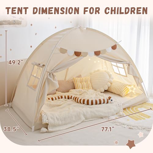 Twin Size Bed Canopy Tent Blackout Privacy Portable W963007