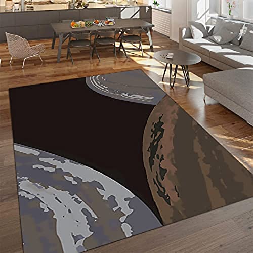Leopard Pattern Area Rug Non-Slip Living Room Decor 3x4ft Z204