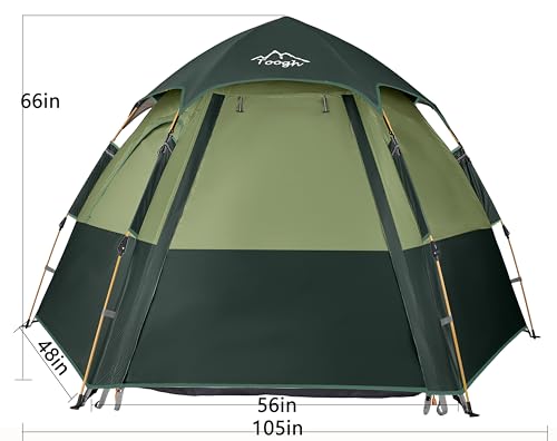 2-3-4 Person Pop Up Camping Tent Waterproof Double Layer X4608