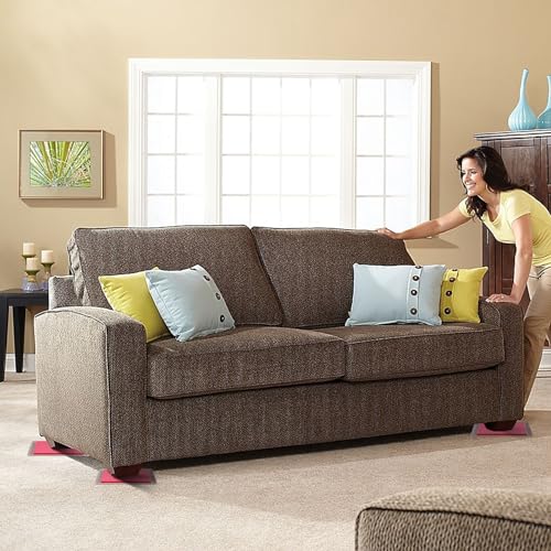 Square Furniture Sliders 16pcs 3 inch Carpet Slider for Moving Heavy Furniture N7845