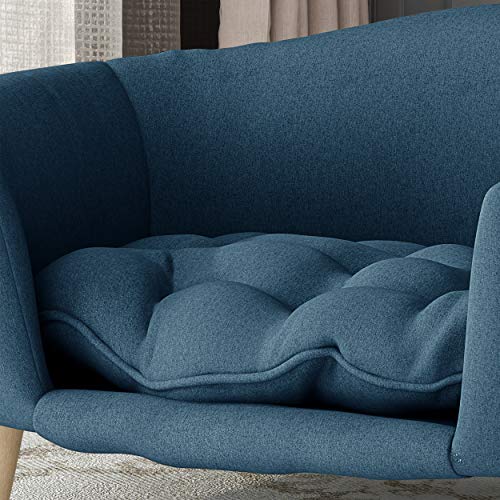 GDFStudio Mid Century Small Plush Pet Bed, Dark Gray U952071