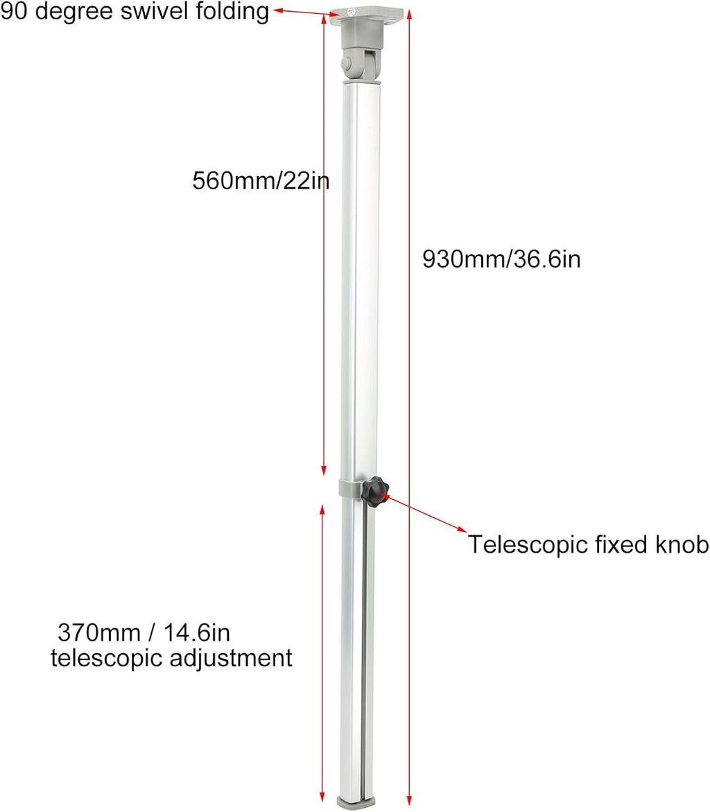 Telescopic Desk Support Leg, Folding Table Leg 560-930mm for RV Yacht Home C6347