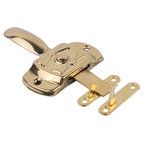 Hoosier "H" Motif Nickel Cabinet Door Latch with Offset and Flush Catches R3681