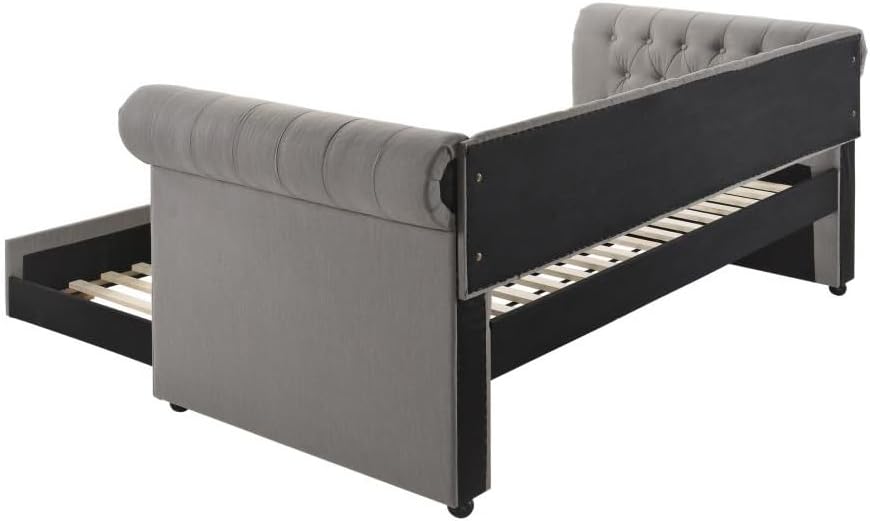 Coaster Furniture Kepner Twin Upholstered Daybed with Trundle Gray Y333