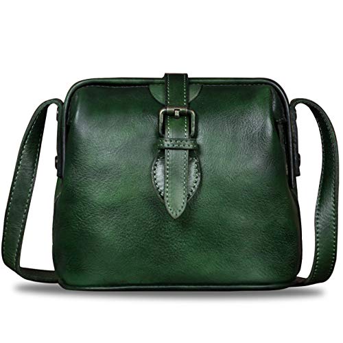 Vintage Genuine Leather Crossbody Bag for Women P4785