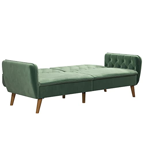 Novogratz Tallulah Memory Foam Futon Convertible Couch, Camel O490